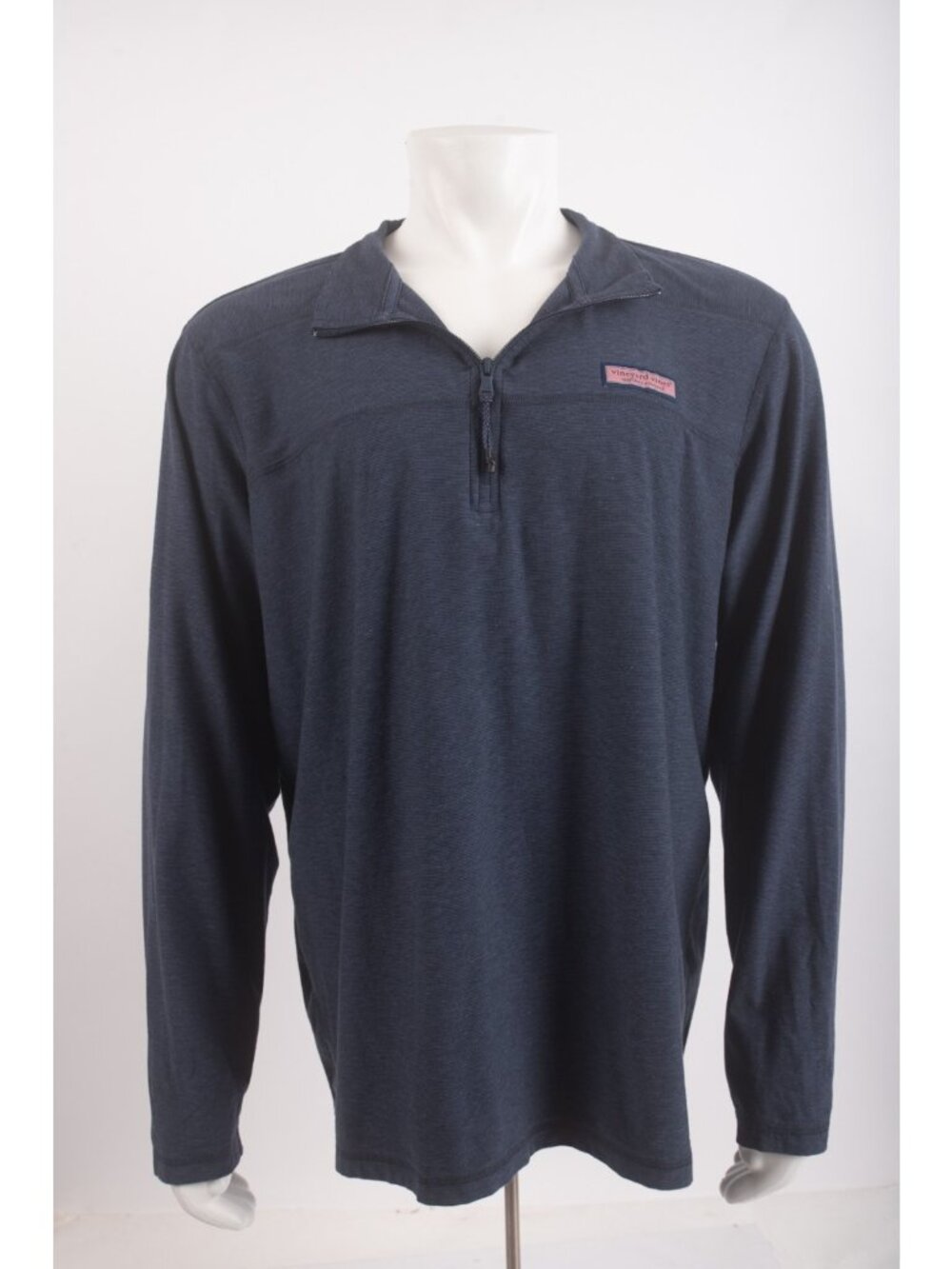 Vineyard Vines Mens The Shep Shirt Pullover XXL Navy Blue Quarter Zip Knit NWOT